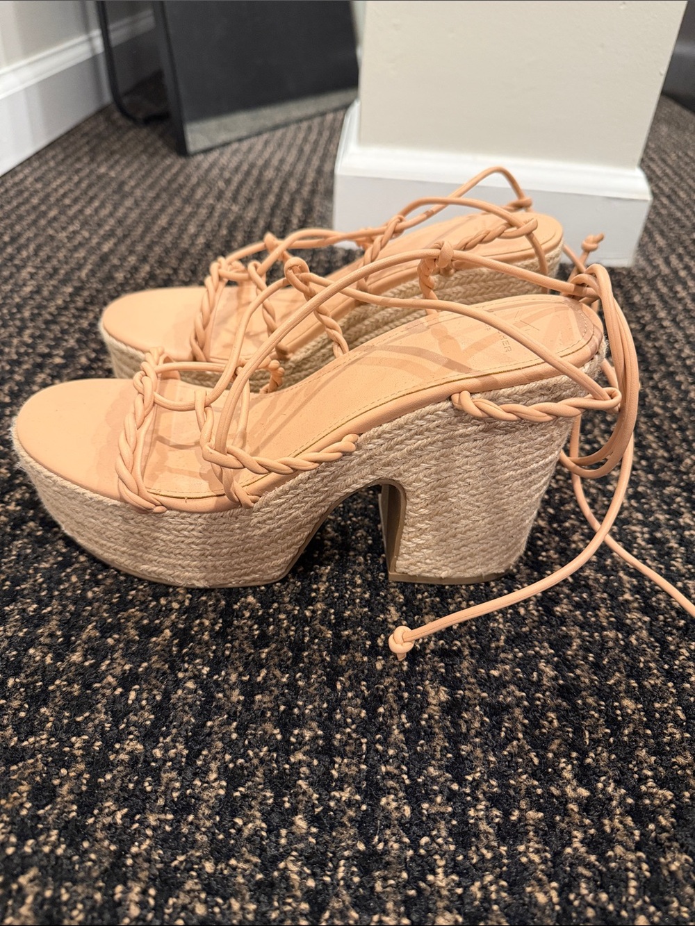 Marc Fischer tie up sandal heel